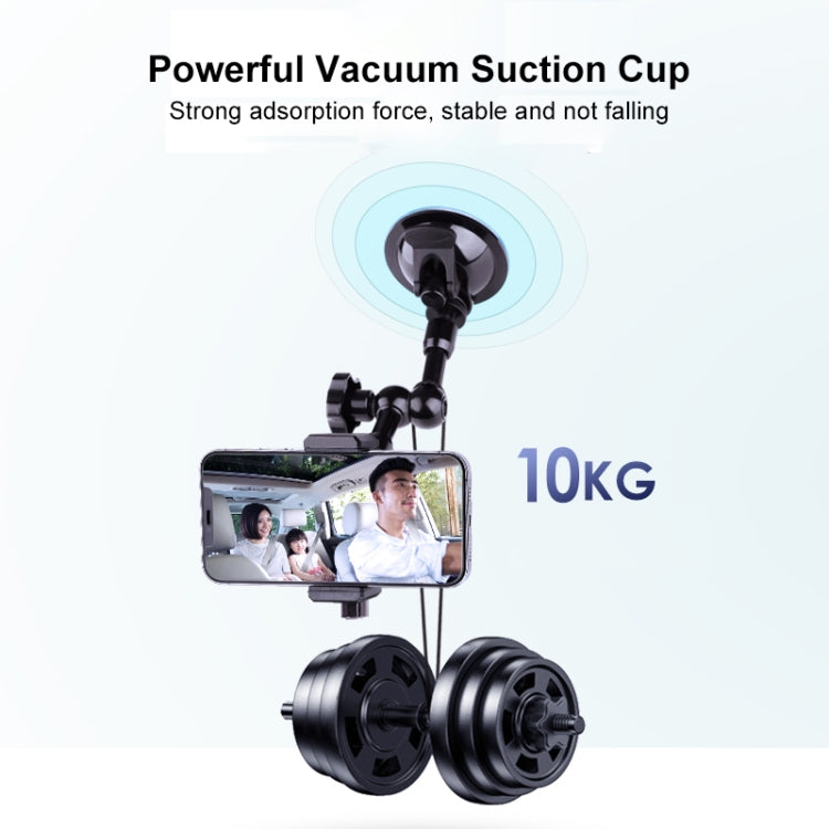 27cm Single Suction Cup Articulating Friction Magic Arm Phone Clamp Mount (Black) - Holder by PMC TechLife | Online Shopping South Africa | PMC TechLife | Buy Now Pay Later Mobicred