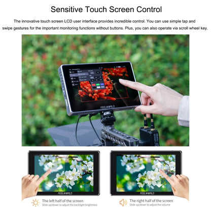 FEELWORLD S7 7-inch 12G-SDI HDMI2.0 Camera Field Monitor High Brightness1600nit Touchscreen (Black) - On-camera Monitors by FEELWORLD | Online Shopping South Africa | PMC Jewellery | Buy Now Pay Later Mobicred