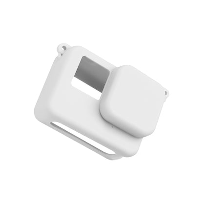 For Insta360 Ace Body Silicone Protective Case with Lens Cap (White) - Case & Bags by PMC Jewellery | Online Shopping South Africa | PMC Jewellery | Buy Now Pay Later Mobicred