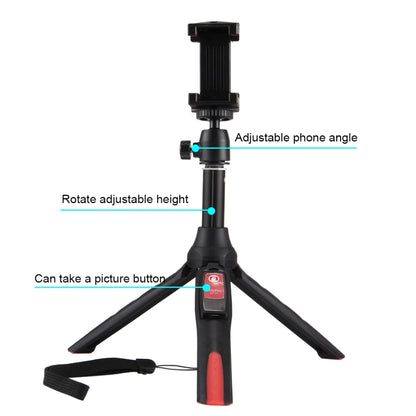 20-68cm Grip Foldable Tripod Holder Multi-functional Selfie Stick Extension Monopod with Phone Clip & Remote Control, For iPhone, Galaxy, Huawei, Xiaomi, HTC, Sony, Google and other Smartphones - Selfie Sticks by PMC Jewellery | Online Shopping South Africa | PMC Jewellery | Buy Now Pay Later Mobicred