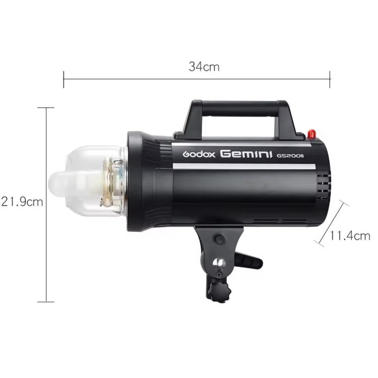 Godox Gemini GS200II Studio Flash Light 200Ws Bowens Mount Strobe Flash (EU Plug) - free shipping - PMC TechLife - Order now!