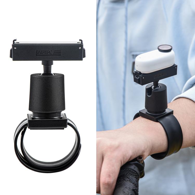 For Insta360 GO 3S / GO 3 STARTRC Silicone Wristband Snap Ring Quick Release Fixed Adapter Mount (Black) - free shipping - PMC TechLife - Order now!