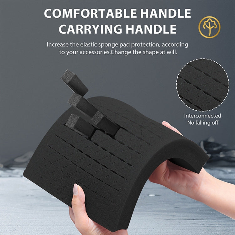 STARTRC DIY Combination Lock Waterproof Dual-layer Suitcase Storage Box (Black) - free shipping - PMC TechLife - Order now!