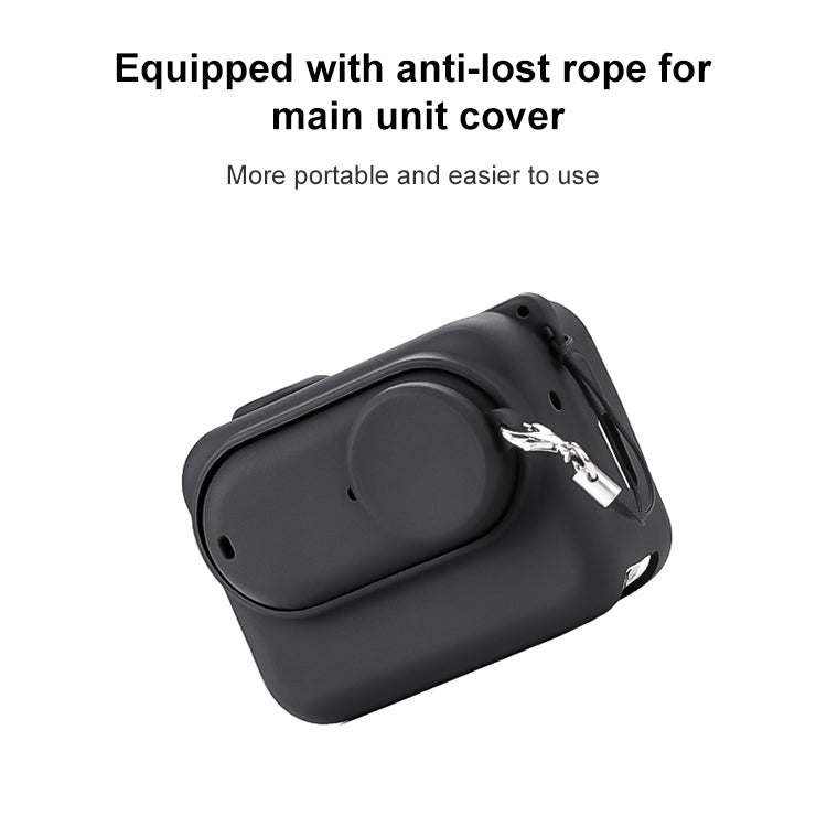 For Insta360 GO 3 Camera Body Charging Case Silicone Case with Lens Cap & Strap (Orange) - free shipping - PMC TechLife - Order now!