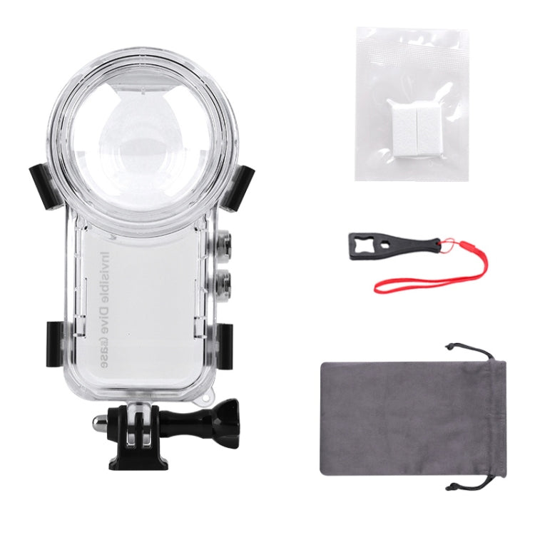 For Insta360 X3 Camera 50m Waterproof Sealed Diving Case (Transparent) - Case & Bags by PMC Jewellery | Online Shopping South Africa | PMC Jewellery | Buy Now Pay Later Mobicred