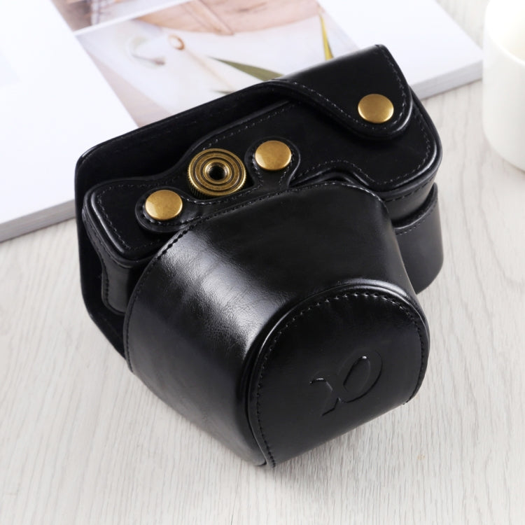 Full Body Camera PU Leather Case Bag with Strap for Sony A6400 / ILCE-A6400 (Black) - free shipping - PMC TechLife - Order now!