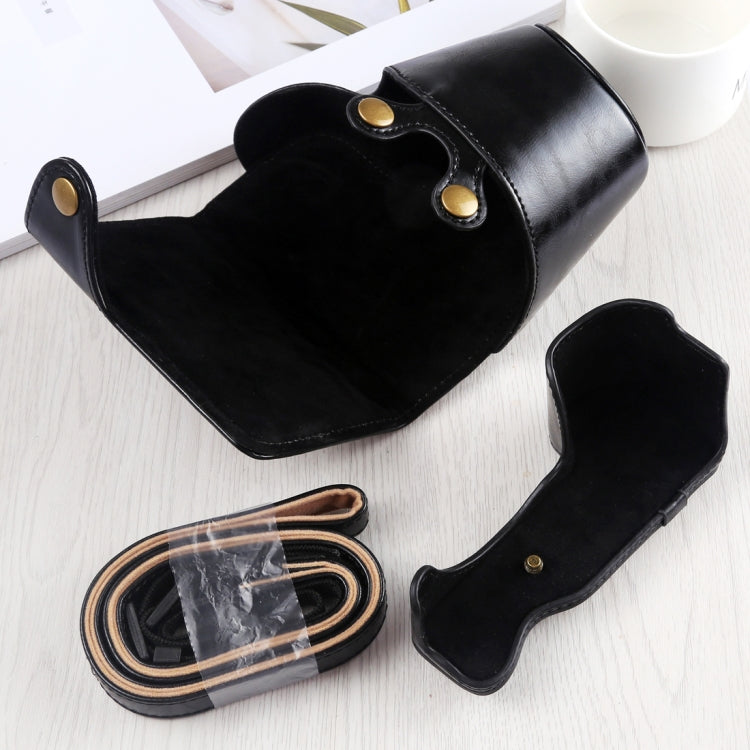 Full Body Camera PU Leather Case Bag with Strap for Sony A6400 / ILCE-A6400 (Black) - free shipping - PMC TechLife - Order now!