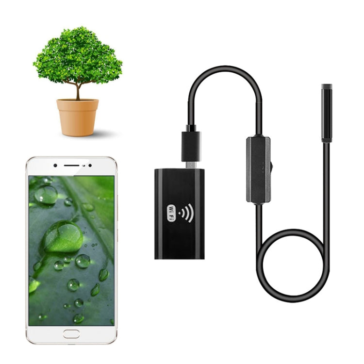 F99 HD Mobile Phone Endoscope, 8mm Waterproof Pipe Endoscope, Wifi Version, Hardwire, Length: 1m (Black) -  by PMC Jewellery | Online Shopping South Africa | PMC Jewellery | Buy Now Pay Later Mobicred