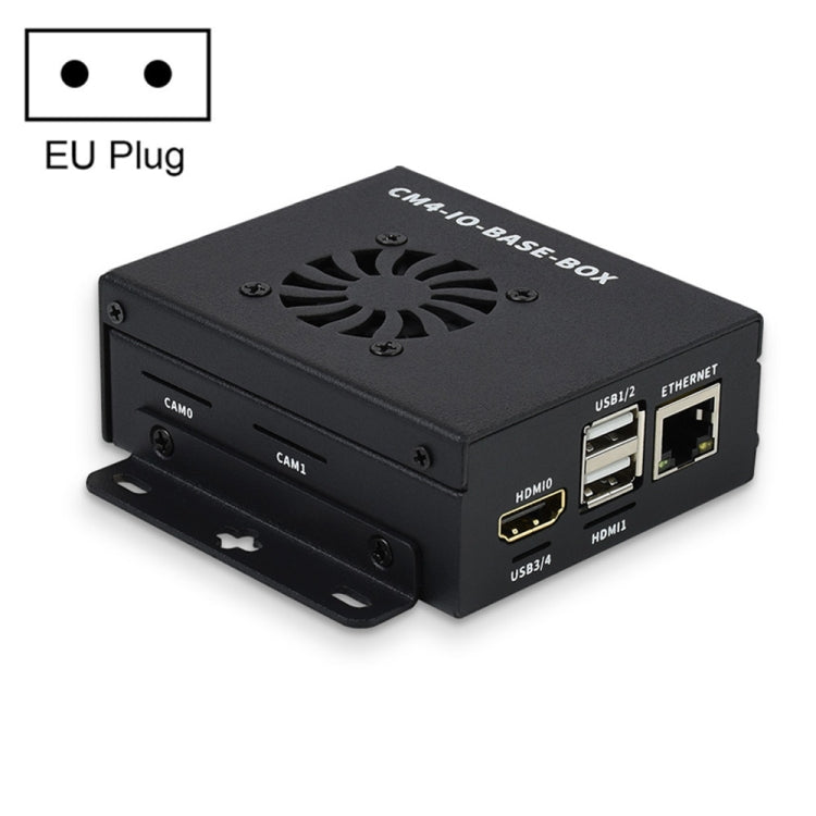 Waveshare Mini IO Board Full Ver Mini-Computer Base Box with Metal Case & Cooling Fan for Raspberry Pi CM4(EU Plug) - free shipping - PMC Jewellery - Order now!