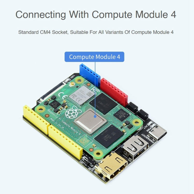 Waveshare Arduino Compatible Base Board for Raspberry Pi CM4 - Modules Expansions Accessories by WAVESHARE | Online Shopping South Africa | PMC Jewellery | Buy Now Pay Later Mobicred