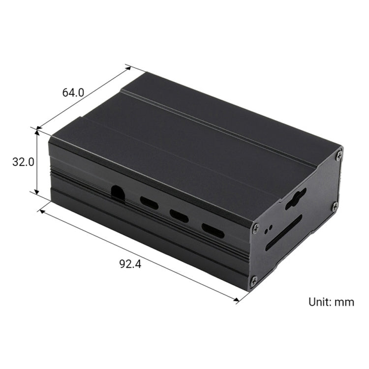 Waveshare Aluminum Chamfered Design Case for Raspberry Pi 4B - Other Accessories by WAVESHARE | Online Shopping South Africa | PMC TechLife | Buy Now Pay Later Mobicred