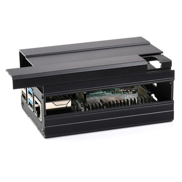 Waveshare Aluminum Chamfered Design Case for Raspberry Pi 4B - Other Accessories by WAVESHARE | Online Shopping South Africa | PMC TechLife | Buy Now Pay Later Mobicred
