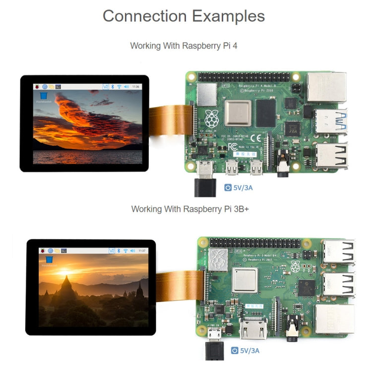Waveshare 2.8 inch Capacitive Touch Display for Raspberry Pi, 480 x 640, DSI, IPS, Fully Laminated Screen - free shipping - PMC Jewellery - Order now!
