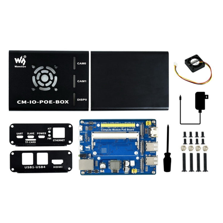 Waveshare Mini-Computer for Raspberry Pi CM(US Plug) - Mini PC Accessories by PMC Jewellery | Online Shopping South Africa | PMC Jewellery | Buy Now Pay Later Mobicred