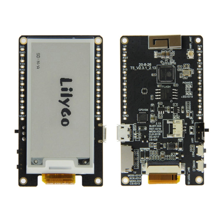 TTGO T5 V2.3.1 ink screen DEPG0213BN WiFi Bluetooth Module 2.13 inch ink Screen Development Board - free shipping - PMC Jewellery - Order now!