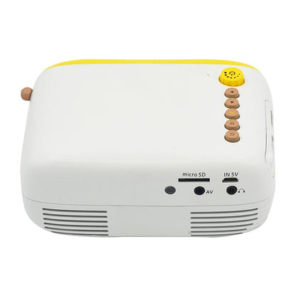 YG200 Portable LED Pocket Mini Projector AV SD HDMI Video Movie Game Home Theater Video Projector(Yellow and White) - LED Projector by PMC Jewellery | Online Shopping South Africa | PMC Jewellery | Buy Now Pay Later Mobicred