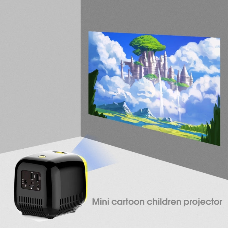 L1 Children Projector Mini LED Portable Home Speaker Projector, AU Plug(Black) - LED Projector by PMC Jewellery | Online Shopping South Africa | PMC Jewellery | Buy Now Pay Later Mobicred