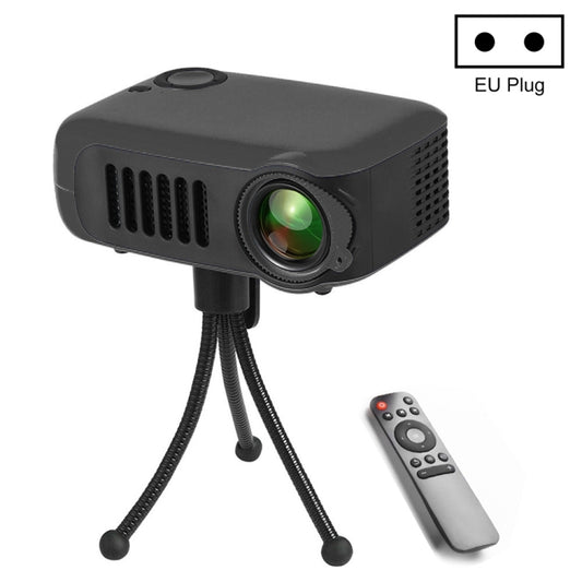 A2000 Portable Projector 800 Lumen LCD Home Theater Video Projector, Support 1080P, EU Plug (Black) - LED Projector by PMC Jewellery | Online Shopping South Africa | PMC Jewellery | Buy Now Pay Later Mobicred