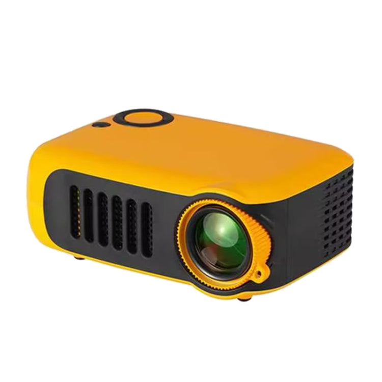 A2000 1080P Mini Portable Smart Projector Children Projector, UK Plug(Yellow) - Mini Projector by PMC Jewellery | Online Shopping South Africa | PMC Jewellery | Buy Now Pay Later Mobicred