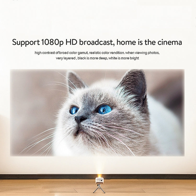 P07-D Mini 50 Lumens Android Home Theater Bluetooth LED Projector with Remote Control, Support Micro SD & Micro USB & WiFi & Audio Out - Mini Projector by PMc TechLife | Online Shopping South Africa | PMc TechLife | Buy Now Pay Later Mobicred