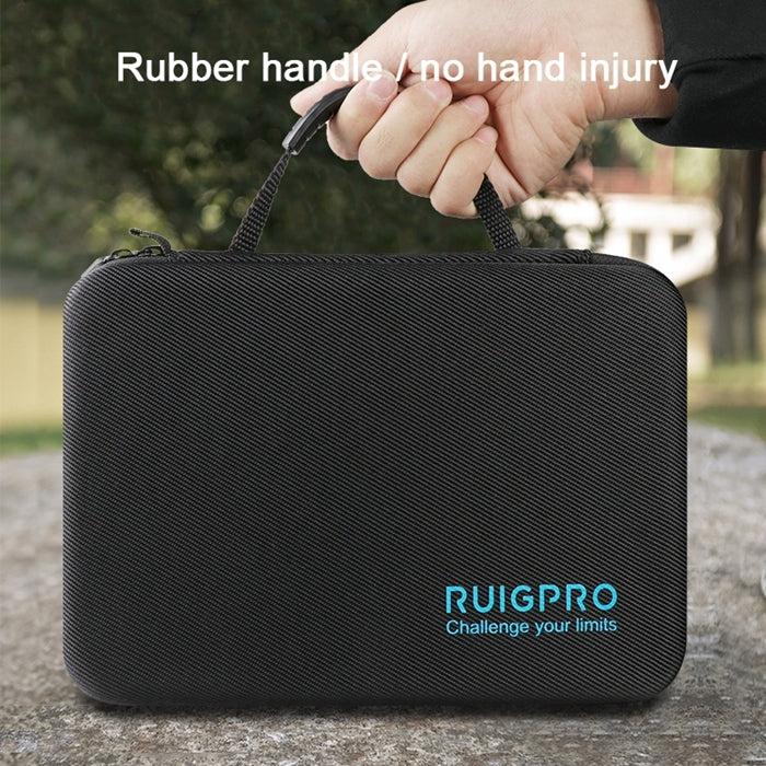 RUIGPRO Shockproof Waterproof Portable Case Box for DJI Osmo Action, Size: 28cm x 19.7cm x 6.8cm(Black) - Case & Bags by RUIGPRO | Online Shopping South Africa | PMC Jewellery | Buy Now Pay Later Mobicred