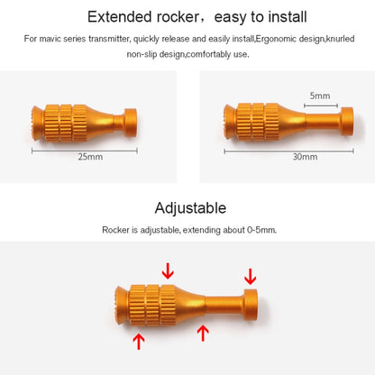 STARTRC 1106055 Drone Remote Control Retractable Adjustment Aluminum Alloy Rocker for DJI Mavic 2 Pro/Air/Mini - Others by STARTRC | Online Shopping South Africa | PMC Jewellery | Buy Now Pay Later Mobicred