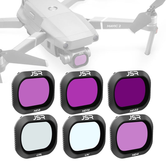 JSR Drone 6 in 1 UV+CPL+ND4+ND8+ND16+ND32 Lens Filter for DJI MAVIC 2 Pro - Lens Filter by JSR | Online Shopping South Africa | PMC Jewellery | Buy Now Pay Later Mobicred