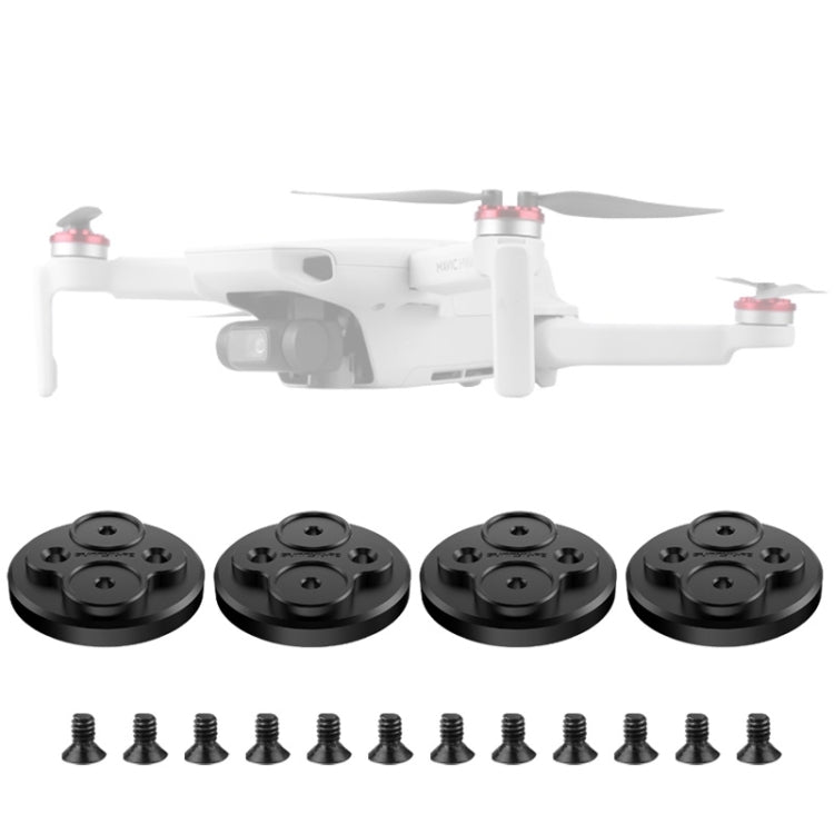 4 PCS Sunnylife Motor Metal Protection Cover for DJI Mini 2 (Black) - Others by Sunnylife | Online Shopping South Africa | PMC Jewellery | Buy Now Pay Later Mobicred