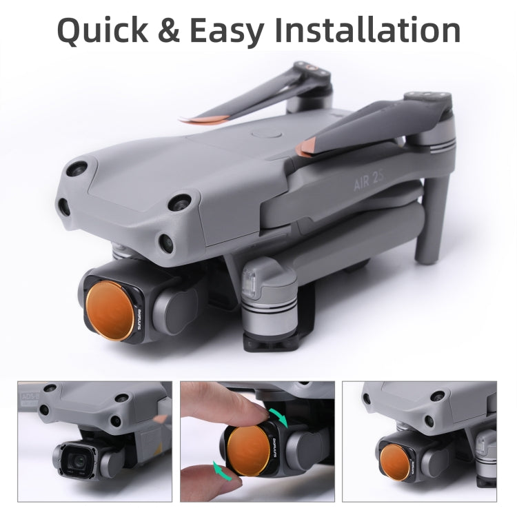 Sunnylife A2S-FI9343 ND16PL Lens Filter for DJI Air 2S - Lens Filter by Sunnylife | Online Shopping South Africa | PMC TechLife | Buy Now Pay Later Mobicred