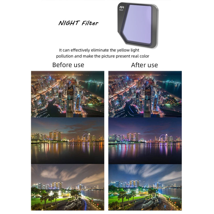 JSR Drone 8 in 1 MCUV+CPL+ND16+32+64+1000+STAR+NIGHT Lens Filter for DJI Mavic 3 - Lens Filter by JSR | Online Shopping South Africa | PMC Jewellery | Buy Now Pay Later Mobicred