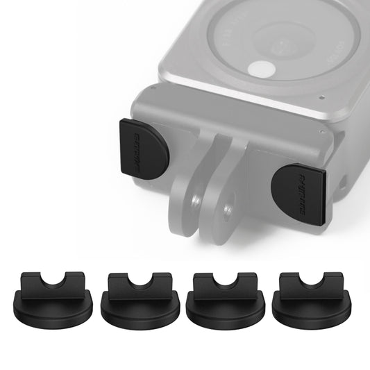 Sunnylife DC339 4 PCS Silicone Anti-release Plug for DJI Action 2 (Black) - Other by Sunnylife | Online Shopping South Africa | PMC Jewellery | Buy Now Pay Later Mobicred