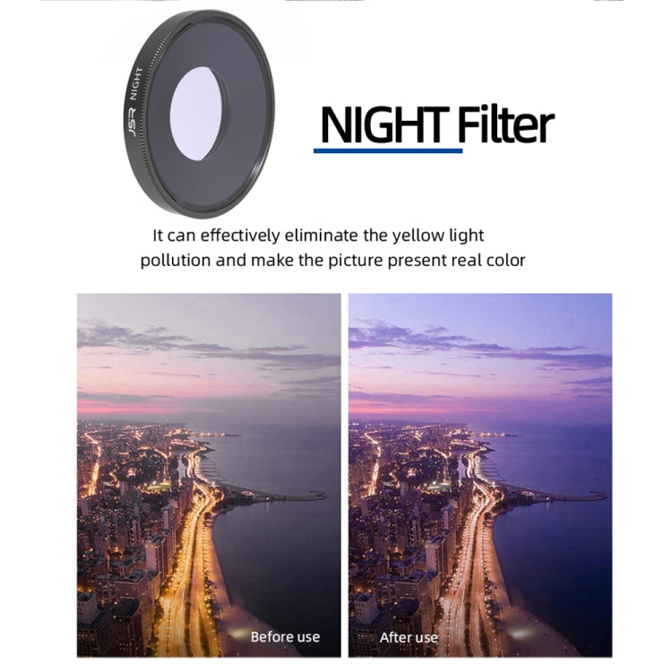 JSR NIGHT Lens Filter For DJI Osmo Action 3 - Lens Filter by JSR | Online Shopping South Africa | PMC TechLife | Buy Now Pay Later Mobicred