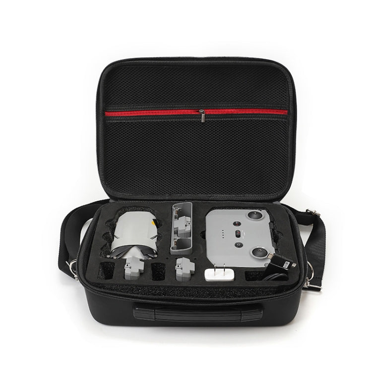 For DJI Mini 2 SE Shockproof Carrying Hard Case Shoulder Bag, Size: 29 x 19.5 x 10cm (Black Black) -  by PMC Jewellery | Online Shopping South Africa | PMC Jewellery | Buy Now Pay Later Mobicred