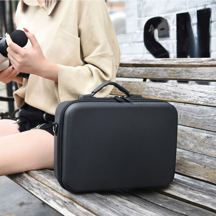 For DJI Mini 2 SE Shockproof Carrying Hard Case Shoulder Bag, Size: 29 x 19.5 x 10cm (Black Black) -  by PMC Jewellery | Online Shopping South Africa | PMC Jewellery | Buy Now Pay Later Mobicred