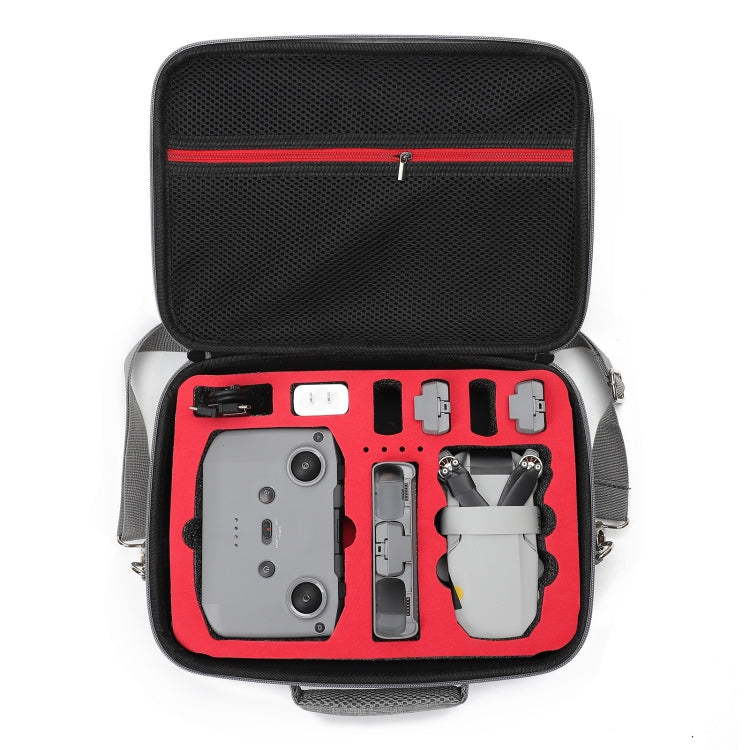 For DJI Mini 2 SE Grey Shockproof Carrying Hard Case Shoulder Bag, Size: 29 x 19.5 x 12.5cm (Red) - Backpacks & Bags by PMC Jewellery | Online Shopping South Africa | PMC Jewellery | Buy Now Pay Later Mobicred