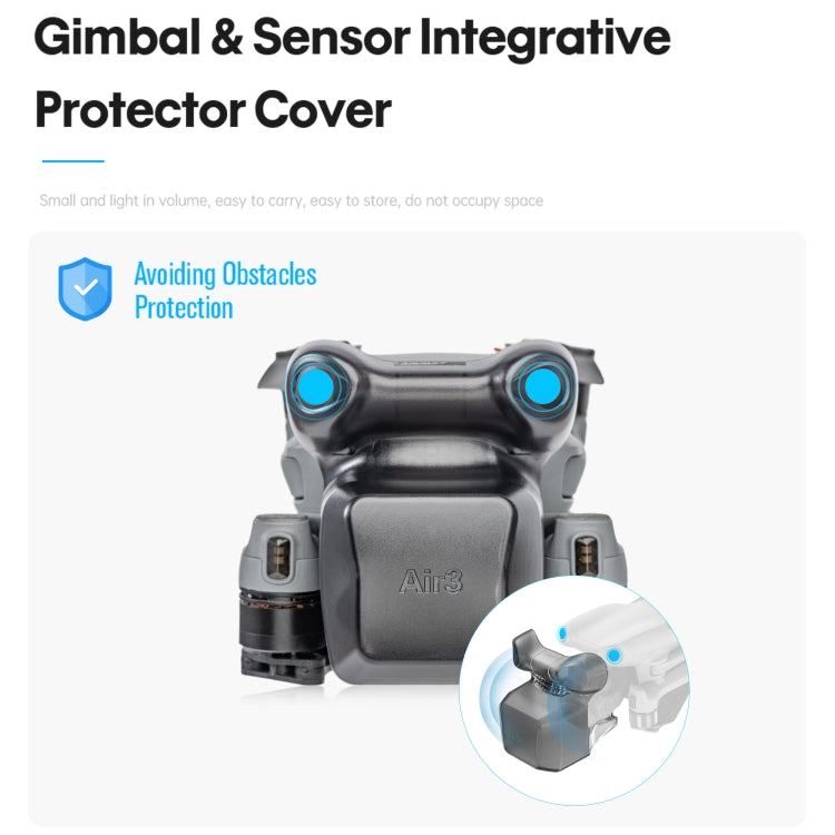 For DJI Air 3 STARTRC Lens Protective Cover Gimbal Cover (Brown) - free shipping - PMC TechLife - Order now!