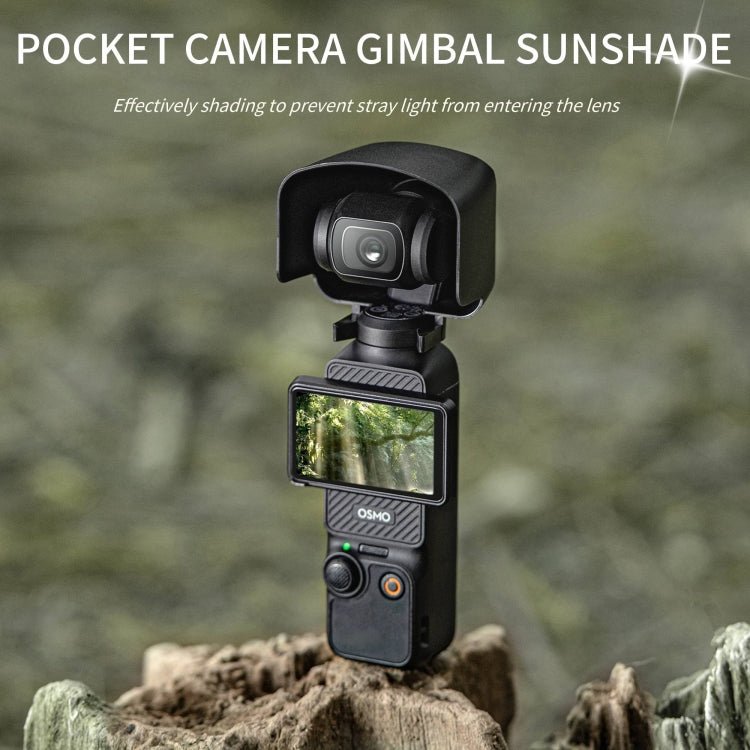 For DJI OSMO Pocket 3 STARTRC 2 in 1 Gimbal Camera Lens Cover Sunshade (Black) - Lens Accessories by STARTRC | Online Shopping South Africa | PMC Jewellery | Buy Now Pay Later Mobicred