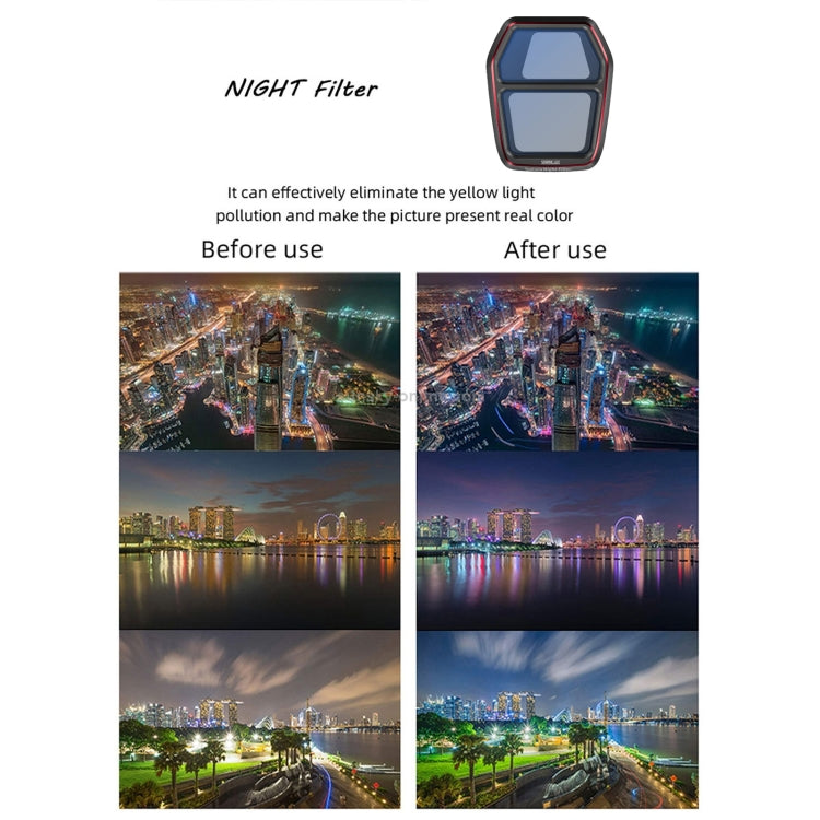 For DJI Air 3S STARTRC NIGHT Light Pollution Reduction Lens Filter - free shipping - PMC TechLife - Order now!