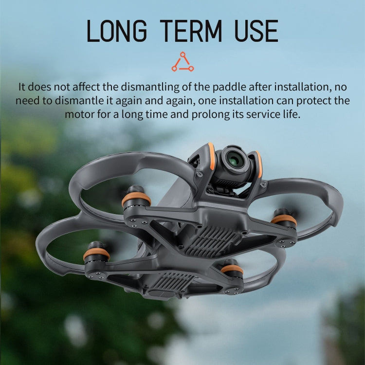 Fr DJI Avata 2 STARTRC Motor Protective Cover (Black+Orange) -  by STARTRC | Online Shopping South Africa | PMC Jewellery | Buy Now Pay Later Mobicred