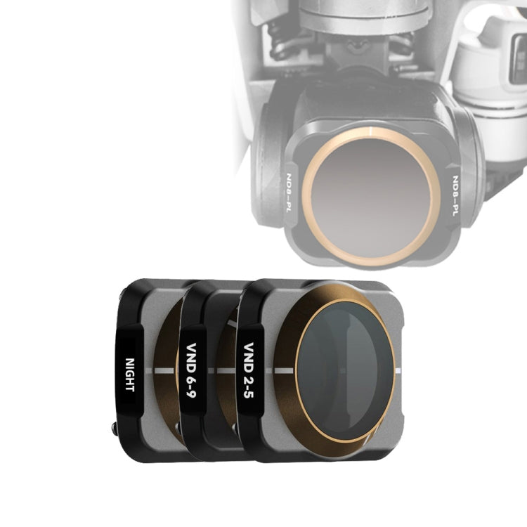 JSR Drone 3 in 1 Variable VND 2-5 Stop + VND 6-9 Stop + NIGHT Light Pollution Reduction Lens Filter for DJI MAVIC Air 2 - Lens Filter by JSR | Online Shopping South Africa | PMC Jewellery | Buy Now Pay Later Mobicred