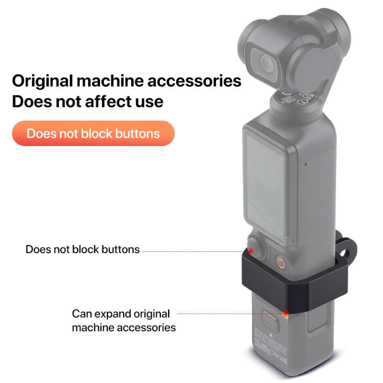 For DJI OSMO Pocket 3 Expansion Bracket Adapter (Black) - free shipping - PMC TechLife - Order now!