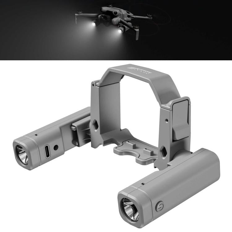 For DJI Mini 4 Pro STARTRC Night Navigation Searchlight LED Flashlight Rechargeable Refill Lighting Signal Light (Grey) - free shipping - PMC TechLife - Order now!