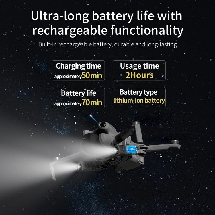 For DJI Mini 4 Pro STARTRC Night Navigation Searchlight LED Flashlight Rechargeable Refill Lighting Signal Light (Grey) - free shipping - PMC TechLife - Order now!
