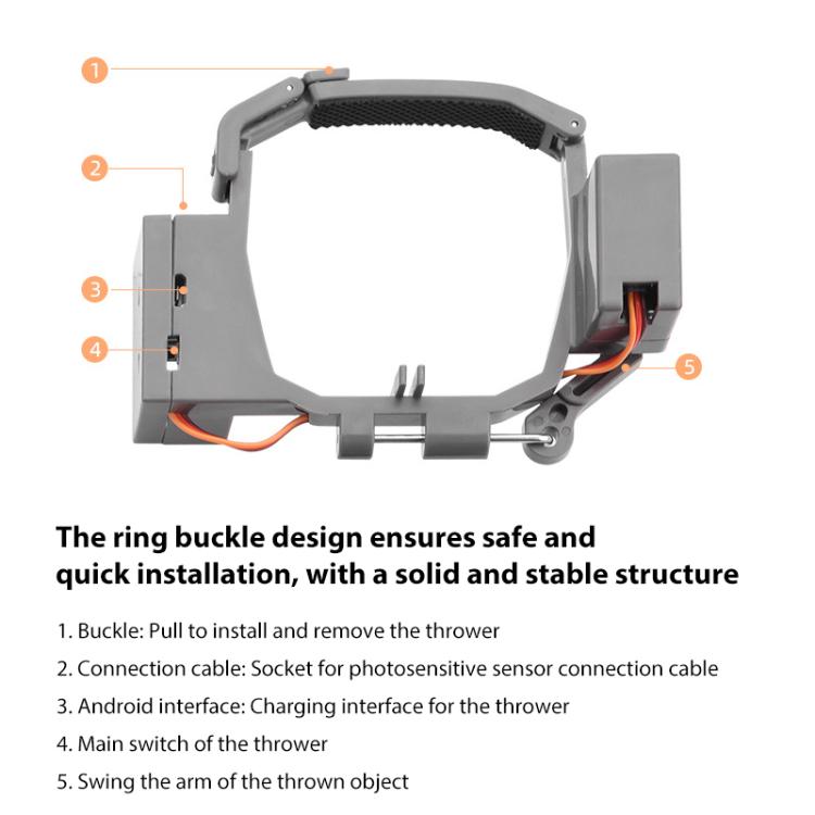 For DJI Mavic Pro BRDRC Air-Dropping System Thrower Parabolic (Grey) - free shipping - PMC TechLife - Order now!
