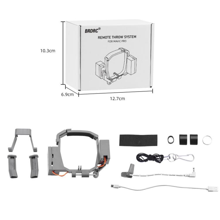For DJI Mavic Pro BRDRC Air-Dropping System Thrower Parabolic (Grey) - free shipping - PMC TechLife - Order now!