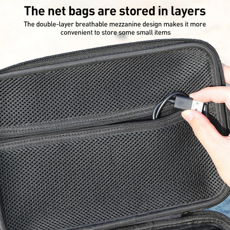 For DJI Osmo Action 5 Pro / 4 / 3 Hand Strap Shoulder Bag Camera and Accessories PU Storage Bag (Black) - free shipping - PMC TechLife - Order now!