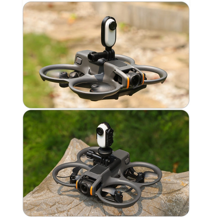 For DJI Avata 2 Sunnylife Action Camera Holder Mount Drone Light Bracket Lamp (Black) -  by Sunnylife | Online Shopping South Africa | PMC Jewellery | Buy Now Pay Later Mobicred