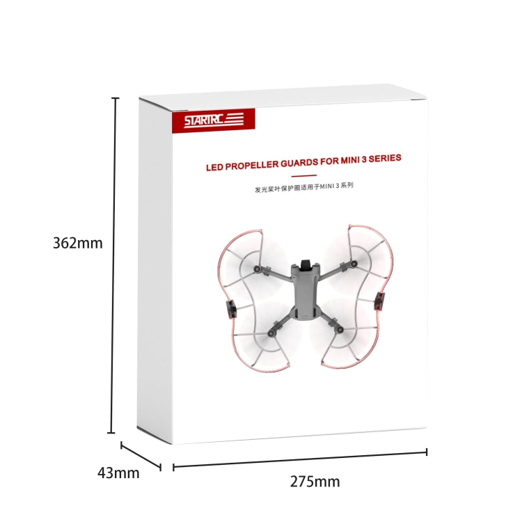 For DJI Mini 3 / Mini 3 Pro STARTRC Drone LED Propeller Protective Guard Anti-collision Ring (Transparent) - Others by STARTRC | Online Shopping South Africa | PMC Jewellery | Buy Now Pay Later Mobicred