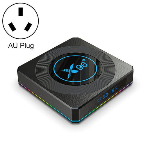 X96 X4 8K Smart TV BOX Android 11.0 Media Player with Remote Control, Amlogic S905X4 Quad Core ARM Cortex A55, RAM: 4GB, ROM: 32GB, Support 100M, Dual Band WiFi, Bluetooth, AU Plug - Amlogic S905 by PMC Jewellery | Online Shopping South Africa | PMC Jewellery | Buy Now Pay Later Mobicred