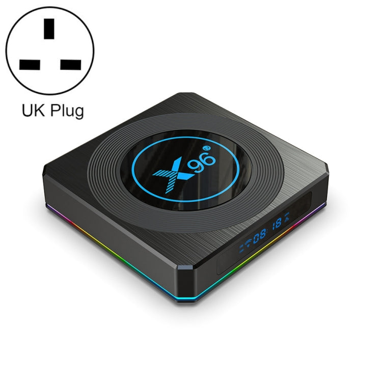 X96 X4 8K Smart TV BOX Android 11.0 Media Player with Remote Control, Amlogic S905X4 Quad Core ARM Cortex A55, RAM: 4GB, ROM: 32GB, Support 100M, Dual Band WiFi, Bluetooth, UK Plug - Amlogic S905 by PMC Jewellery | Online Shopping South Africa | PMC Jewellery | Buy Now Pay Later Mobicred